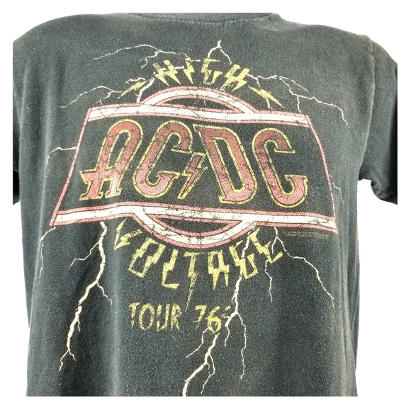 Rockwear Other - Vintage ACDC 76 Voltage Tour Rockwear Concert Tee